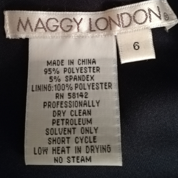 Maggy London Navy Cocktail Dress - Size 6 - Picture 7 of 7